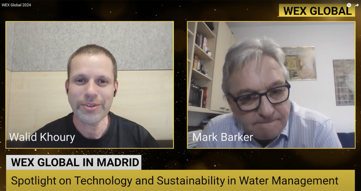 Walid Khoury Mark Barker discussing Digital Transformation, Water Positive, and Building Healthy Watersheds